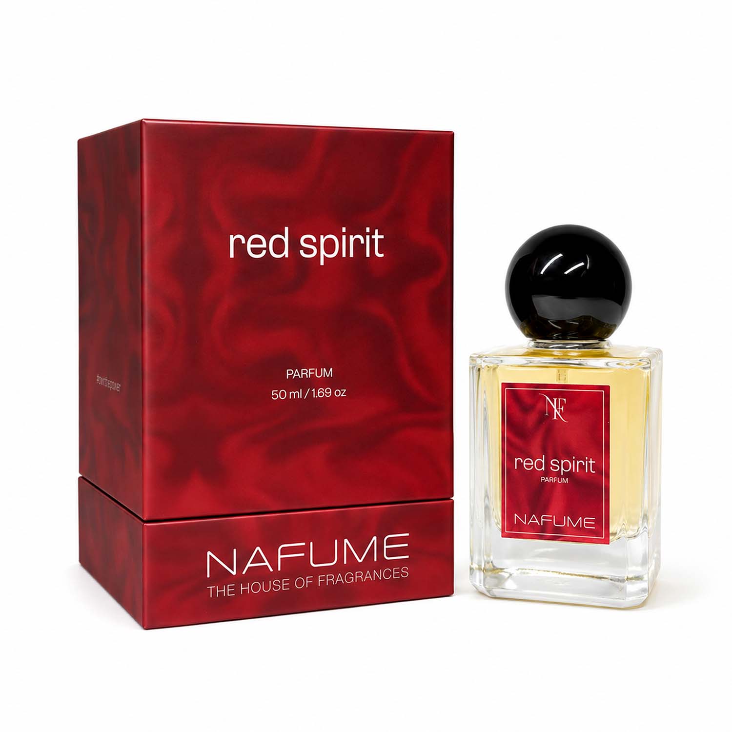 NAFUME Red Spirit warm spicy everyday perfume 50ml bottle